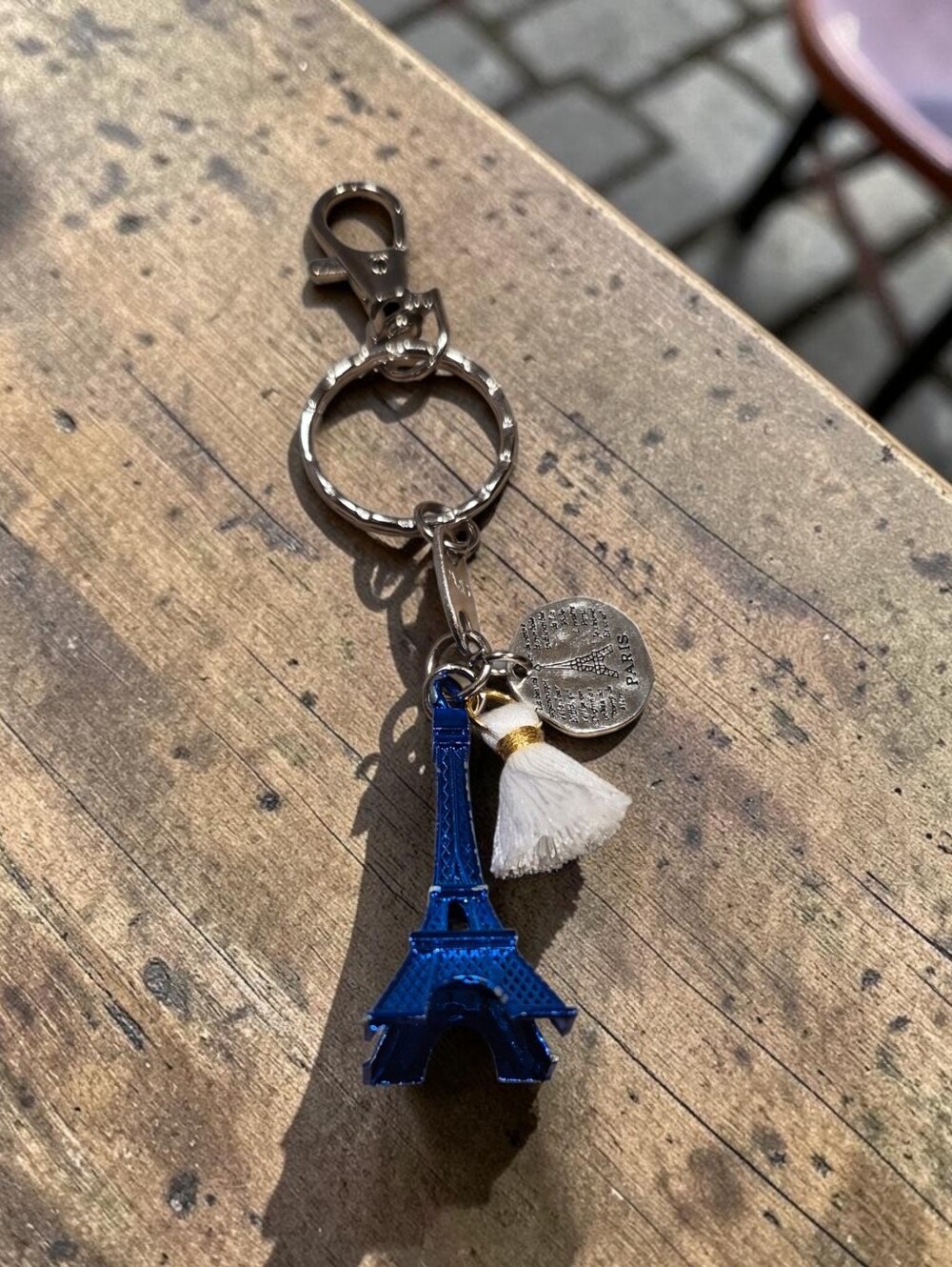 Paris Eiffel Tower Bag Charm Keychain